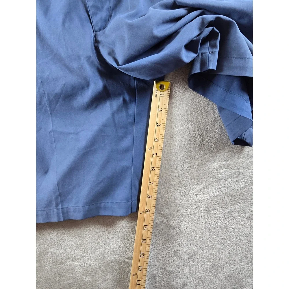 Adidas Golf Shorts‎ Mens 36 Blue Performance Flat Front Casual Pockets
